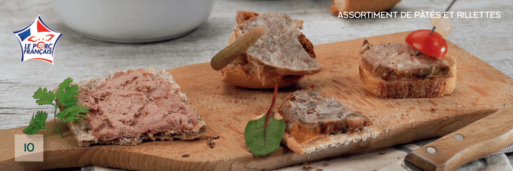 Assortiment de pâtés et rillettes