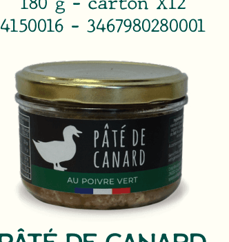 PÂTÉ DE CANARD